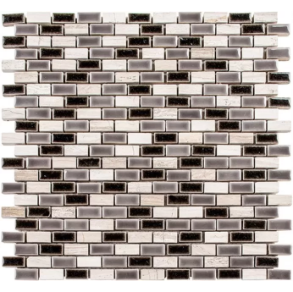 Silver Fox - glass tile